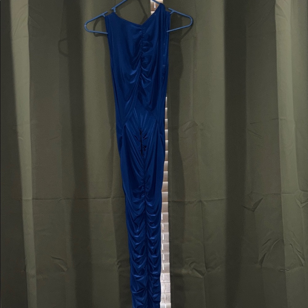 Elegant Blue Midi Dress